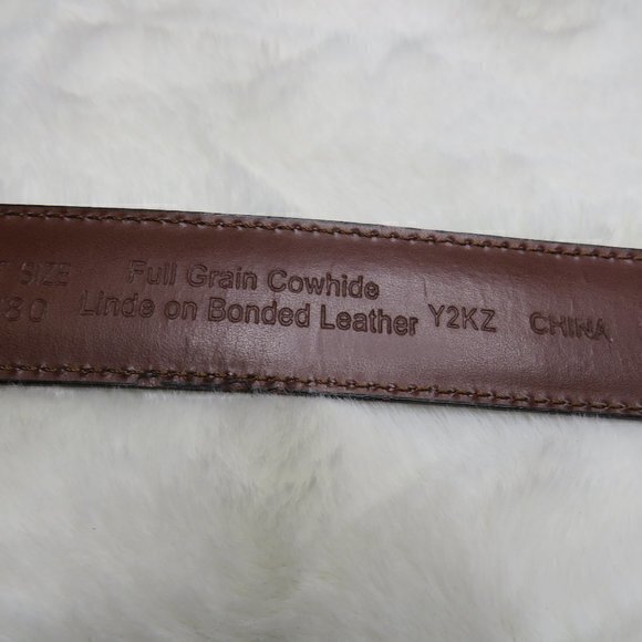 Penguin brown leather belt HN35150 - Picture 4 of 7